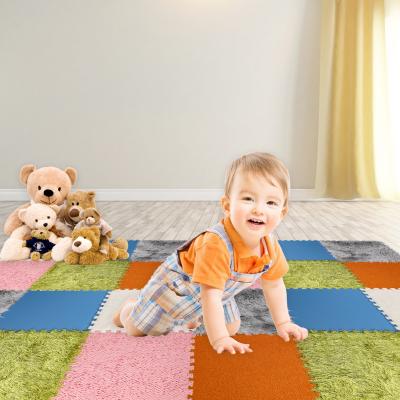 China Educational Toy High Quality Customizable EVA Textured Sensory Mat Puzzle Interlocking Foam Tiles Toys For Kids for sale