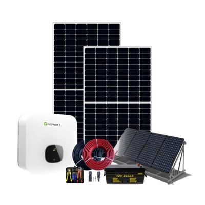 China Full set 5KW 8KW 10KW 15KW lithium battery solar panel solar panel home/commercial home hybrid systems for sale