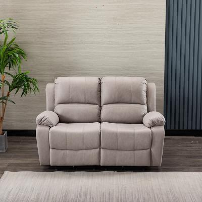 China Other HUARI Modern Living Room Double Electric Sofa Lazy Cloth Art Sofa Function Sofa for sale