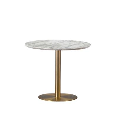 China Modern Design Modern Italian Furniture Coffee Round Marble Top Small Dining Table For Living Room for sale