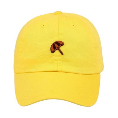 China Custom Plain 100% COMMON Cotton Twill Fabric Color 6 Panel Baseball Cap Dad Hat With Embroidery Logo for sale