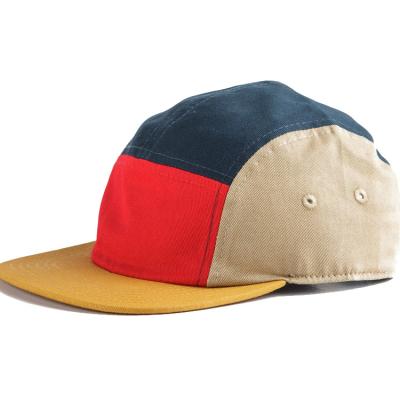 China JOINT Cheap Custom Colored Flat Brim 5 Panel Snapback Hat / Cap for sale