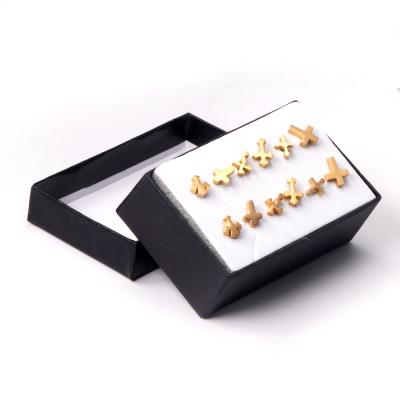 China Fashion nickel free earrings set quality cross earrings set stainless steel stud earrings wholesale for sale