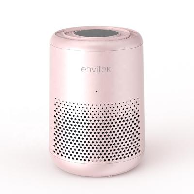 China Pink Color 71CFM Envitek Hotel Air Purifier Portable Air Purifier Desktop Air Purifier For Room Office Home for sale