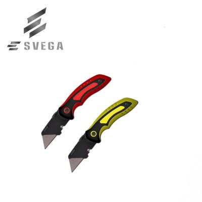 China Plastic+steel customized folding utility knife for sale