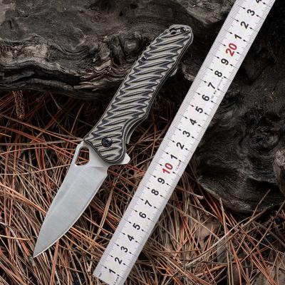 China Hot Selling Sharpness G10 Handle Folding Pocket Knife For Ourdoor Camping Fishing for sale