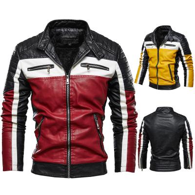 China QUICK DRY Winter Fashion Motorcycle Jacket Men's Windproof Comfort Street Wear Comfort Coat Men's Leather Jacket for sale