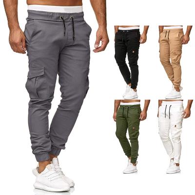 China JACKETOWN High Quality Anti-wrinkle Solid Drawstring Pouch Slim Casual Plus Size Mens Stacked Joggers Legging Pants for sale