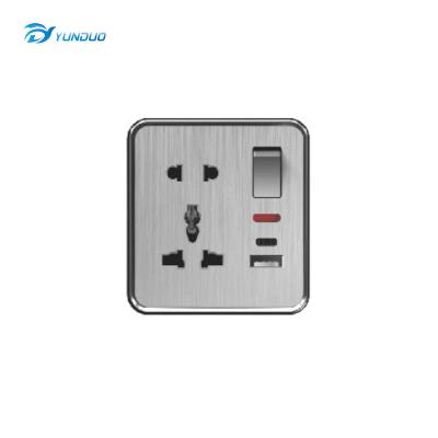 China G3.5 026 Outlet Electrical Universal 2 Pin Wall Plug And 3 Pin Socket Types With USB Wall Socket for sale