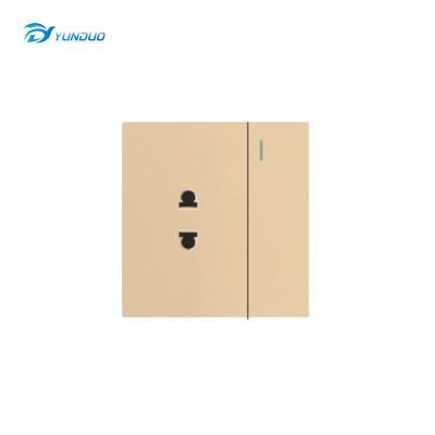 China Luxuy UK Socket Wall Outlet Universal 1 Strip Switch Socket Bedroom Switch Socket for sale