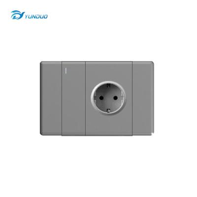 China Convenient Security 1Gang 16A 3 Pin Modern Switch Socket Wall Switches for sale