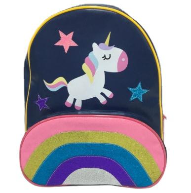 China Kids Unicorn Anti-theft School Bag Custom Design Cute Rainbow Backpack Cartoon Design PU School Bag 2020 Wholesale for sale