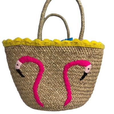 China High Quality Fashion Straw Bag Indonesia Style Raffia Handbag Woven Tote Bag for sale