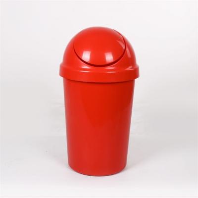 China Free Sample Plastic Indoor Desktop Swing Lid Viable 13 Gallon 50Liter Trash Cans, Garbage Bins for sale