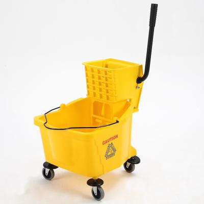 China Sustainable Wholesale Plastic Mop Bucket With Wringer, Mop Bucket for sale