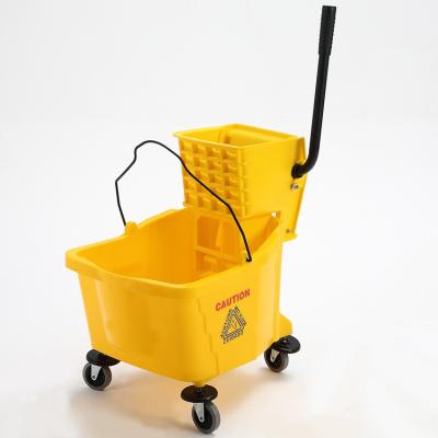 China Sustainable Cleaning Cart 36L Wringer Mop Bucket for sale