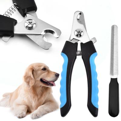 China Wholesale Viable Cat And Dog Safety Nail Clippers High Grade Folder Stainless Steel Pet Two-Piece Nail Clippers for sale