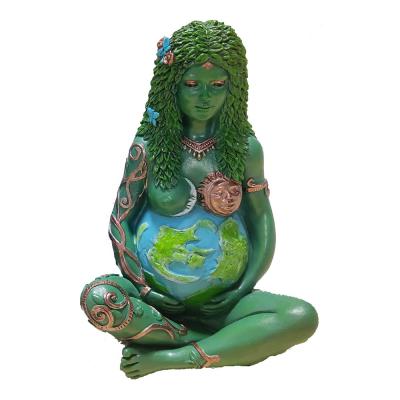 China Minimalist Gaia Statue Resin Mother Earth Mother Earth Statue Garden Decoration Home Collection Ornaments for sale