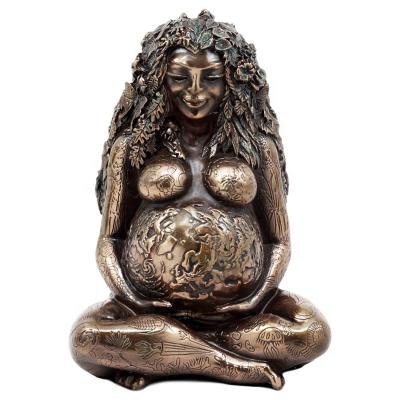 China China Earth Statue, Gaia Statue Mother Earth Nature Resin Figurine for Garden Art Decor for sale