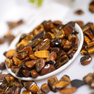 China China 500g/bag Tumbled Polished Stones Healing Crystals Tiger Eye Gemstone Quartz Bulk Natural For Wicca for sale