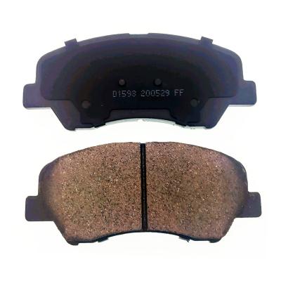 China 58101-0UA00 D1593 Best Quality Ceramic Ceramic Good Quality Rear Brake Pad For HYUNDAI i20 KIA Rio for sale