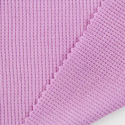 China Eco Friendly Soft 170gsm Stretch Knit 65% Polyester 35% Rayon TR Waffle Fabric For T Shirt Jacket Pajamas for sale