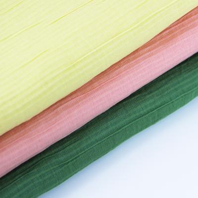 China 2022 new hot sale 25% 75% QUICK DRY nylon tencel pleated chiffon fabric for shirt dress pants for sale