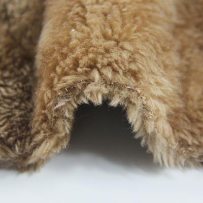 China Anti-Static Factory direct selling 100% polyester 260g super soft sherpa fleece fabric double side arctic fleece fabric for clothing/blanket for sale