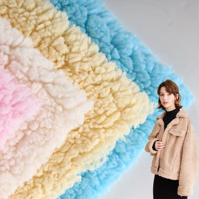 China China Manufacturer Antistatic 100% Polyester Fleece Knitted Sherpa Fleece Fabric For Jacket Mat Toys for sale