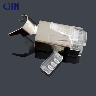 China Networking Cable Shenzhen Price Best Japan PC Network Cable Use Metal Cat7 FTP 8P8C RJ45 Hardware Plug 1 Micron for sale