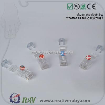 China Imported pc 3 pcs cat6 utp connector with load bar for sale