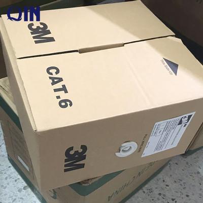 China Lan cable cat6 blue gray color 3M 4 pairs utp pass dtx-1800 test 305m/box CAT6 CABLE for sale