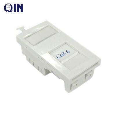 China Keystone Cat5e / Cat6 UTP Network Jack 40x25cm For Faceplate / Wallplate UK Type for sale