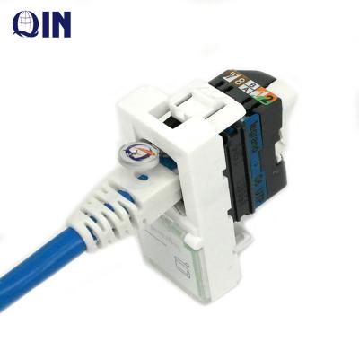 China High quality Cat6 6 U/UTP Legrand network system jack 76561/76564 trapezoidal jack 76561/76564 madular rj45 type for sale