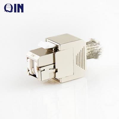 China High Quality Keystone Jack RJ45 8P8C CAT6A Toolless 3M CAT 6A STP Cabling System Zinc Alloy 3M STP I/O Jack for sale