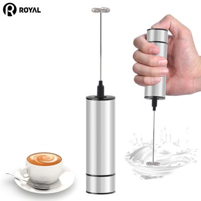 China Amazon Sustainable Success Custom Logo Handheld Stainless Steel Electric Milk Frother for sale