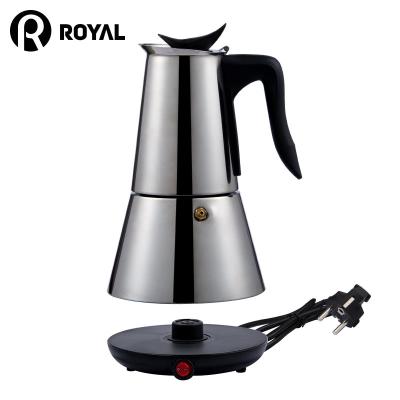 China 2021 Best Selling Viable Espresso Coffee Pot Manufacturer 304 Stainless Steel Mocha Pot for sale