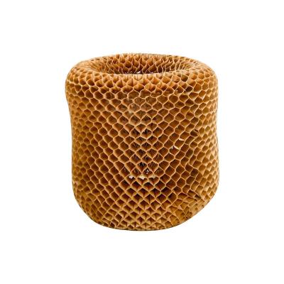 China Biodegradable custom brand printed logo brown color rolls paper honeycomb packaging for sale