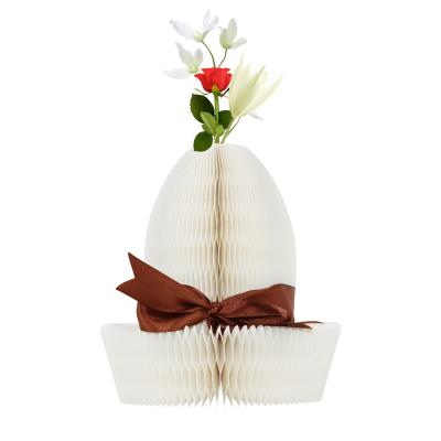 China Decorative Artistic Home Office Decor Folding Vases Paper Vases for sale