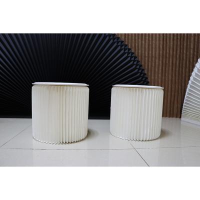 China Environmental Foldable Fashion Folding Recycle Degradable Paper Stool Furniture Cushion for sale