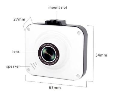 China Night Vision 1080P HD Car DVR 2.0 Inch TFT LCD Wide Angle Lens CMOS Sensor for sale