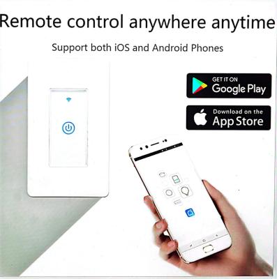 China Smart switch 1 way WIFI switch Touch switch mobile phone voice timing wall switch DS-123-1 for sale