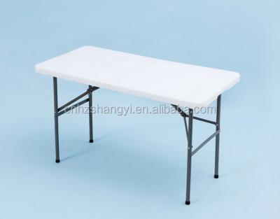 China 2017 Newest Lightweight HDPE Plastic Blow Molding 4ft Folding Table for sale