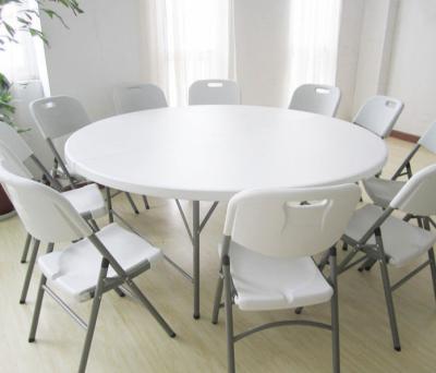 China Plastic Round Folding Table and Outdoor Table Chairs for sale