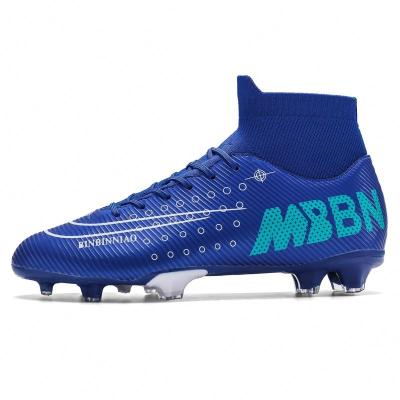 China 2021 Everyday Life Mens Ankle Boys Spike Outdoor Soccer Boots Shoes Professional Soccer Shoes High for sale