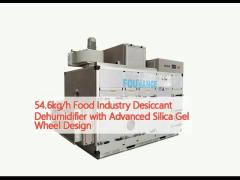 54.6kg/h Food Industry Desiccant Dehumidifier with Advanced Silica Gel Wheel Design