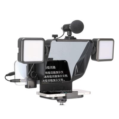 China ABS+Glass Teleprompter Adjustable Beam Smartphone Glass Photo or Video Camera Suitable for All Tripods for sale