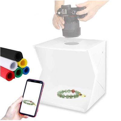 China Mini Photo Studio Box Portable Folding 30cm Mini Photo Studio Portable Photography Pulling Light Tent Kit White Folding Lighting Softbox for sale