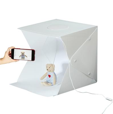 China Portable Folding Mini Photo Studio Box Photography Light Tent Kit 40cm Mini Photo Studio Light Box Photo Shooting Portable Folding Tent Kit with 70pcs LED Light for sale