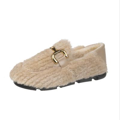 China Customized Women Comfortable Anti-skid Anti-skid Color Women Warm Winter Cotton Shoes for sale